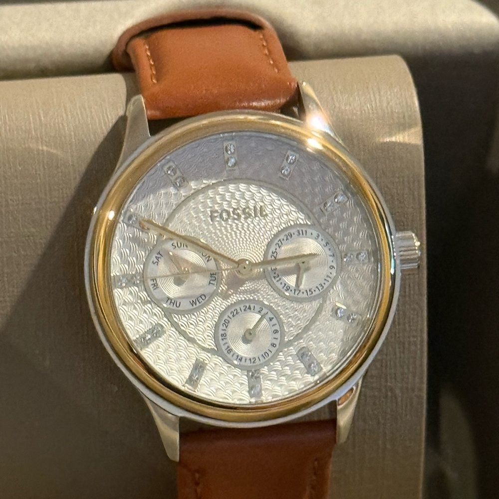 Fossil Brown Strap Watch
